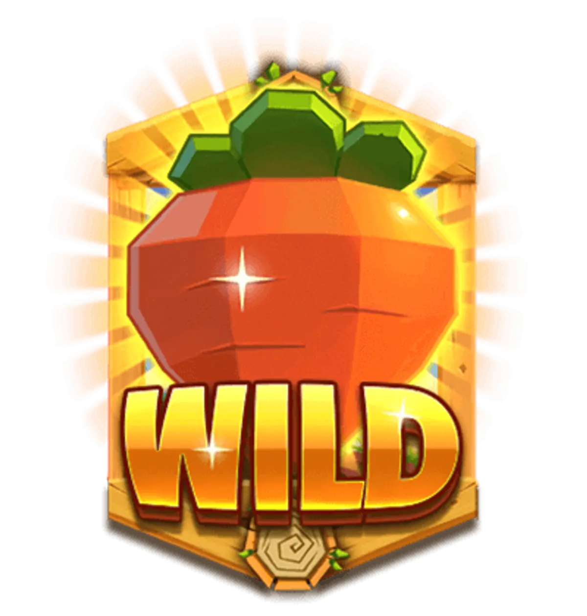 Official Push Gaming Wild Carrot artwork illustrating a feature symbol.